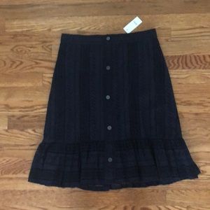 Loft Navy skirt NWT size 6